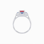 Load image into Gallery viewer, Vintage Style flower - shaped Ring with Gemstone - Shahin Jewelry