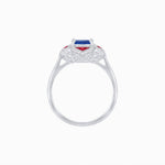 Load image into Gallery viewer, Vintage Style flower - shaped Ring with Gemstone - Shahin Jewelry