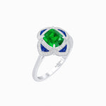 Load image into Gallery viewer, Vintage Style flower - shaped Ring with Gemstone - Shahin Jewelry