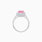 Load image into Gallery viewer, White Gold Ring with Diamonds and Pink Tourmarine - Shahin Jewelry