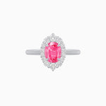 Load image into Gallery viewer, 14K White Gold Pink Morganite and Diamond Ring – Classic Collection - Shahin Jewelry

