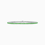 Load image into Gallery viewer, Round-Cut Tennis Bracelet with Bezel- Settings in Gemstones or Diamonds