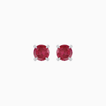 Load image into Gallery viewer, Convertible Round Stud Earrings with Diamond Accent Jackets