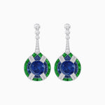 Load image into Gallery viewer, Art Deco Style Diamond &amp; Gemstone Drop Earring Mountings