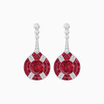 Load image into Gallery viewer, Art Deco Style Diamond &amp; Gemstone Drop Earring Mountings