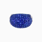 Load image into Gallery viewer, Vintage Inspired Invisible-Set Mosaic Dome Cocktail Ring