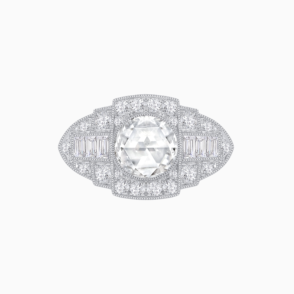 Art Deco Inspired Diamond Engagement Ring