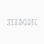 Load image into Gallery viewer, Customizable Radiant Cut Diamond Half Eternity Band