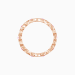 Load image into Gallery viewer, Art Deco Inspired Stackable Full Eternity Band with Geometric Gemstones
