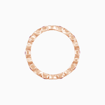 Load image into Gallery viewer, Art Deco Inspired Stackable Full Eternity Band with Geometric Gemstones