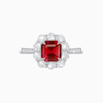 Load image into Gallery viewer, Elegant Asscher Cut Ring with Vintage Flair