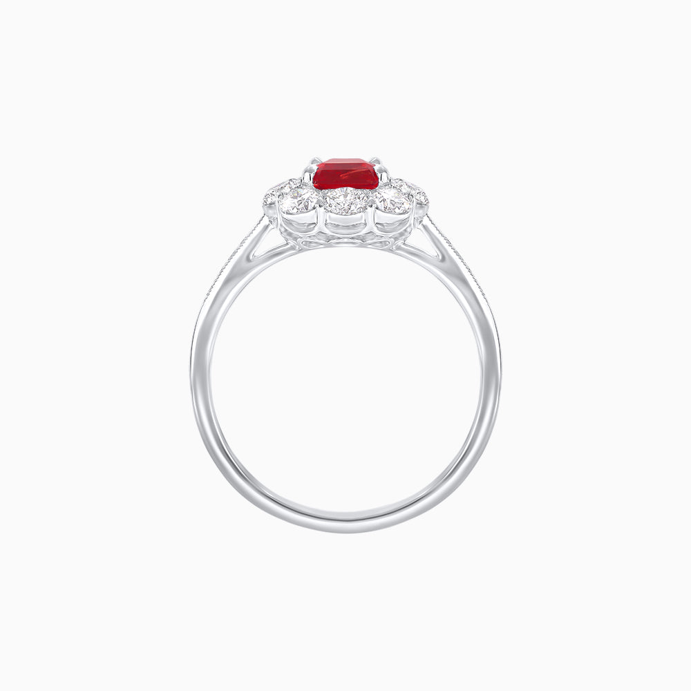 Elegant Asscher Cut Ring with Vintage Flair
