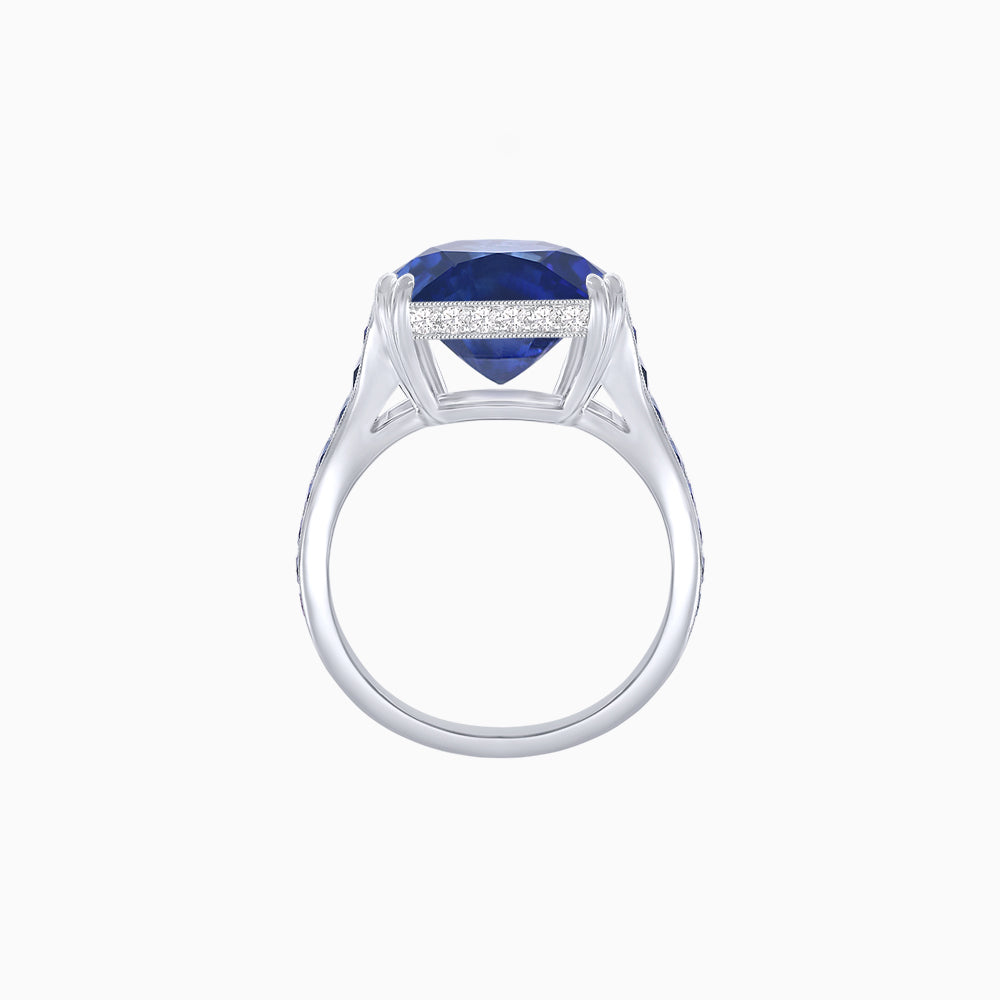 Heart Shape Ring with Diamond Accents