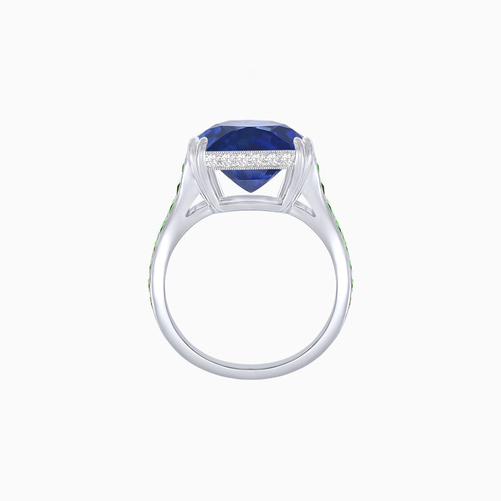 Heart Shape Ring with Diamond Accents