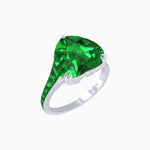 Load image into Gallery viewer, Heart Shape Ring with Diamond Accents