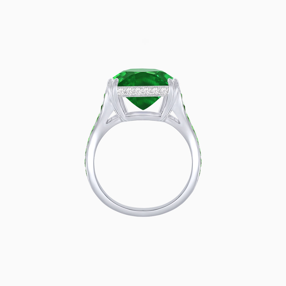 Heart Shape Ring with Diamond Accents