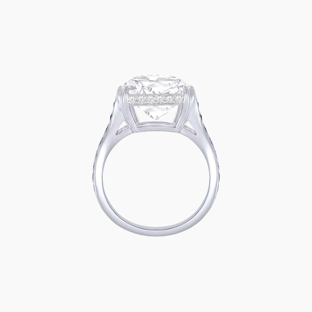 Heart Shape Ring with Diamond Accents