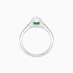 Load image into Gallery viewer, Elegant Pear-Shaped Ring with Customizable French-Cut Gemstone Accents
