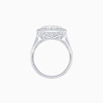 Load image into Gallery viewer, Diamond Dodecagon Frame Vintage-Style Engagement Ring
