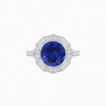 Load image into Gallery viewer, Vintage-Inspired Dodecagon Halo Engagement Ring Mounting