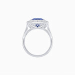 Load image into Gallery viewer, Vintage-Inspired Dodecagon Halo Engagement Ring Mounting