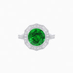 Load image into Gallery viewer, Vintage-Inspired Dodecagon Halo Engagement Ring Mounting