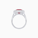 Load image into Gallery viewer, Vintage-Inspired Dodecagon Halo Engagement Ring Mounting