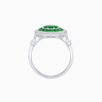Load image into Gallery viewer, Art Deco Inspired Octagonal French-Cut Gemstone Ring