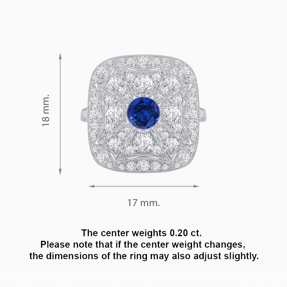 Vintage-Inspired Cushion-Shaped Diamond Ring Mounting  Artisan Milgrain | Timeless Geometry | Customizable Center Stone