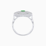 Load image into Gallery viewer, Vintage-Inspired Cushion-Shaped Diamond Ring Mounting  Artisan Milgrain | Timeless Geometry | Customizable Center Stone