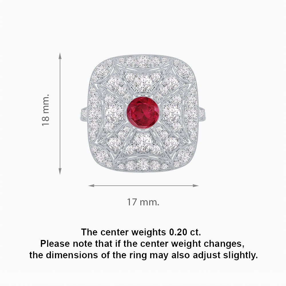 Vintage-Inspired Cushion-Shaped Diamond Ring Mounting  Artisan Milgrain | Timeless Geometry | Customizable Center Stone