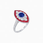 Load image into Gallery viewer, Art Deco-Inspired Marquise Halo Ring with Scalloped Diamond Motif Custom Center Stone | Sculptural Elegance | Vintage-Inspired Craftsmanship