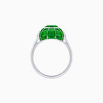 Load image into Gallery viewer, Art Deco Inspired Cushion-Cut Center and Calibré-Cut Gemstone Cocktail Ring
