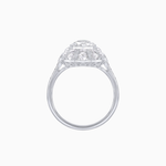 Load image into Gallery viewer, Art Deco Inspired Cushion Cut Sunburst Diamond Halo Ring