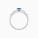 Load image into Gallery viewer, Cushion Shape Arrow Head Shank Ring with Gemstone