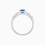 Load image into Gallery viewer, Cushion Shape Arrow Head Shank Ring with Gemstone