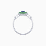 Load image into Gallery viewer, Art Deco Inspired Marquise shaped Gemstone Ring
