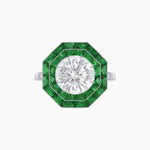 Load image into Gallery viewer, Art Deco Inspired Octagon Ring
