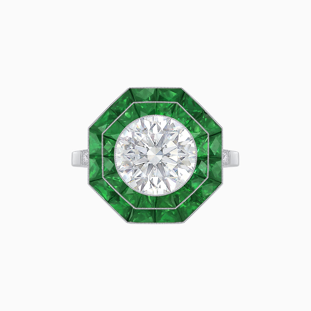 Art Deco Inspired Octagon Ring