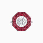 Load image into Gallery viewer, Art Deco Inspired Octagon Ring
