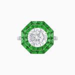 Load image into Gallery viewer, Art Deco Inspired Octagon Ring
