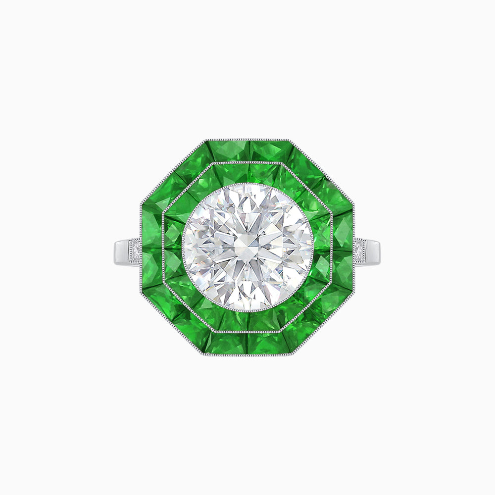 Art Deco Inspired Octagon Ring