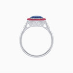 Load image into Gallery viewer, Antique Inspired Gemstone Halo Ring