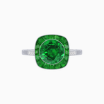 Load image into Gallery viewer, Antique Inspired Gemstone Halo Ring