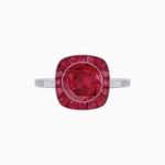 Load image into Gallery viewer, Antique Inspired Gemstone Halo Ring