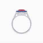 Load image into Gallery viewer, Antique Inspired Gemstone Halo Ring