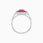 Load image into Gallery viewer, Art Deco Style French Cut Sapphire Ring With Gemstone