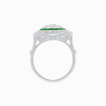 Load image into Gallery viewer, Art Deco Inspired Illusion Setting Cushion Shape Ring
