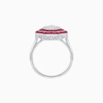 Load image into Gallery viewer, Art Deco Inspired Octagon Illusion Setting Diamond Ring
