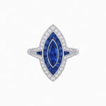 Load image into Gallery viewer, Marquise Shape Art Deco Style